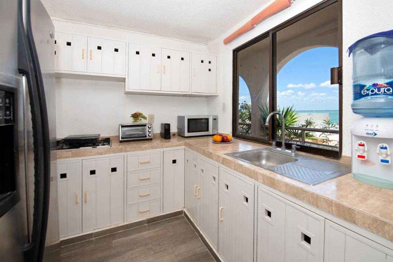 Ferienwohnung Cozy Ocean Front Penthouse At Marlin Beach Cancún Exterior foto